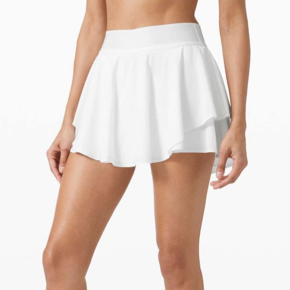 NWT Lululemon Court Rival Skirt White